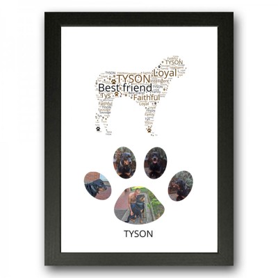 Rottweiler Dog Photo Collage Gift